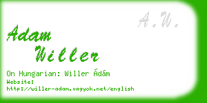 adam willer business card